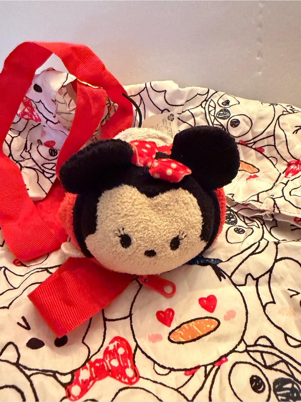 Minnie Mouse Tsum Tsum Red nylon carry sack